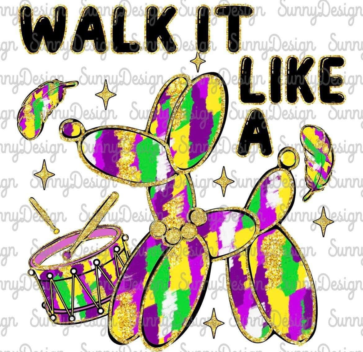 Mardi Gras Design 047 - DTF Transfer