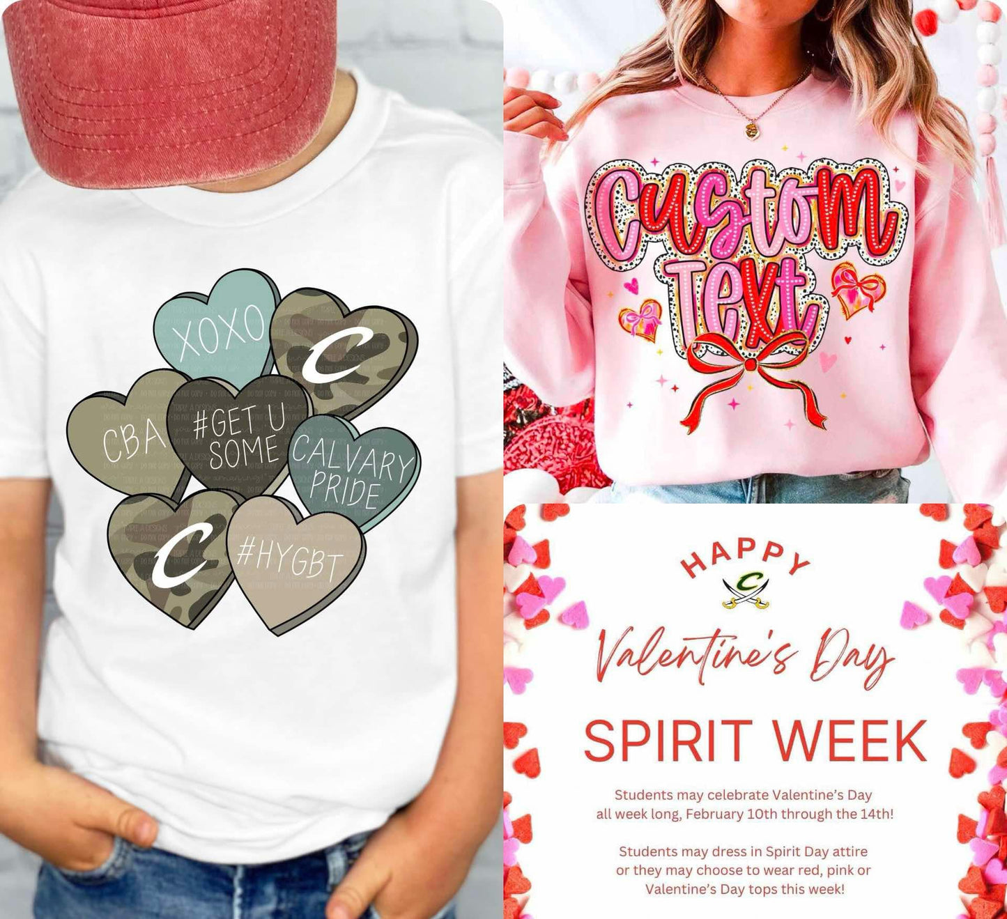 Calvary Spirit Valentine’s Week - Short Sleeve, Long Sleeve, Sweatshirt