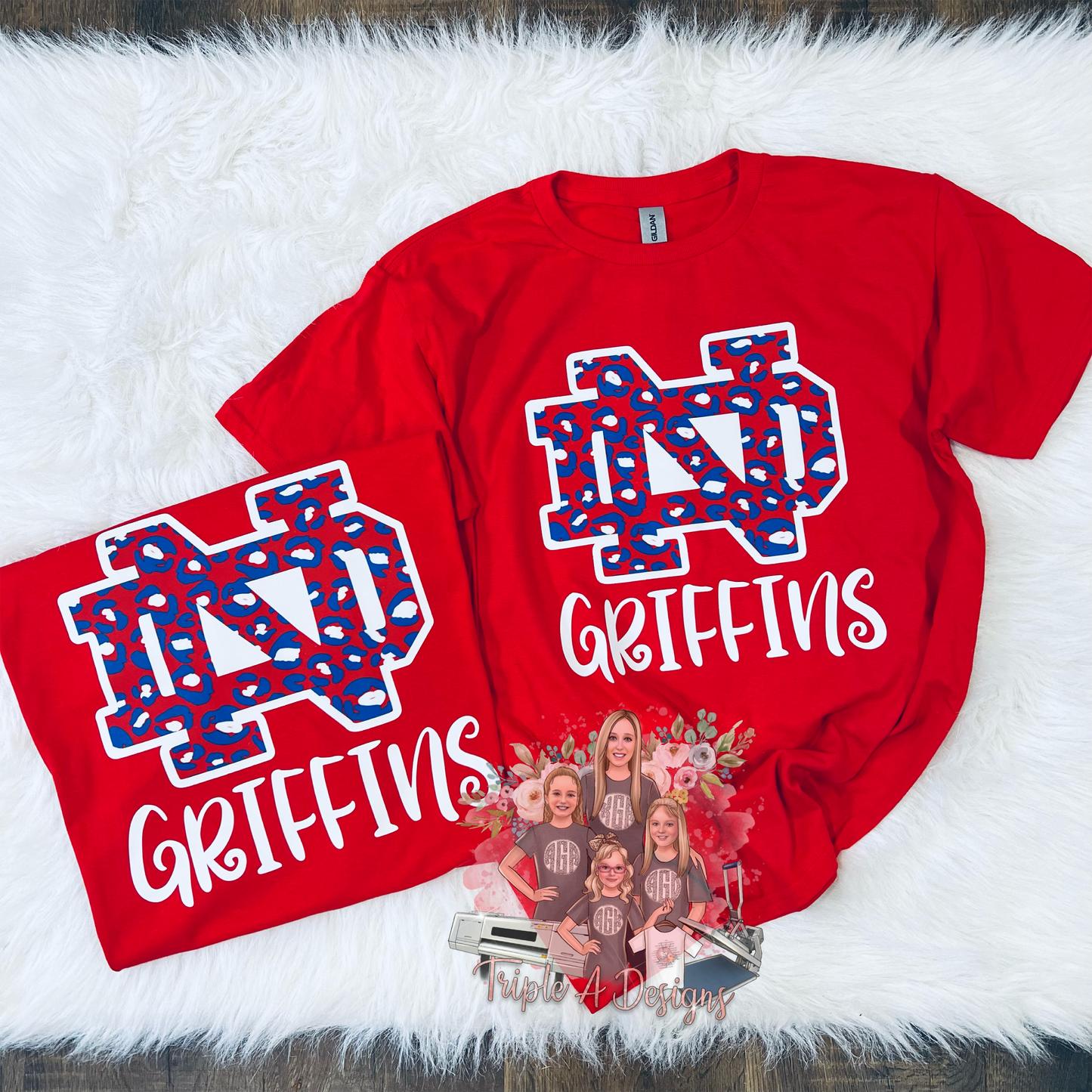 North Desoto Griffins Design 001-Short Sleeve Tee, Long Sleeve Tee, Sweatshirt, Hoodie