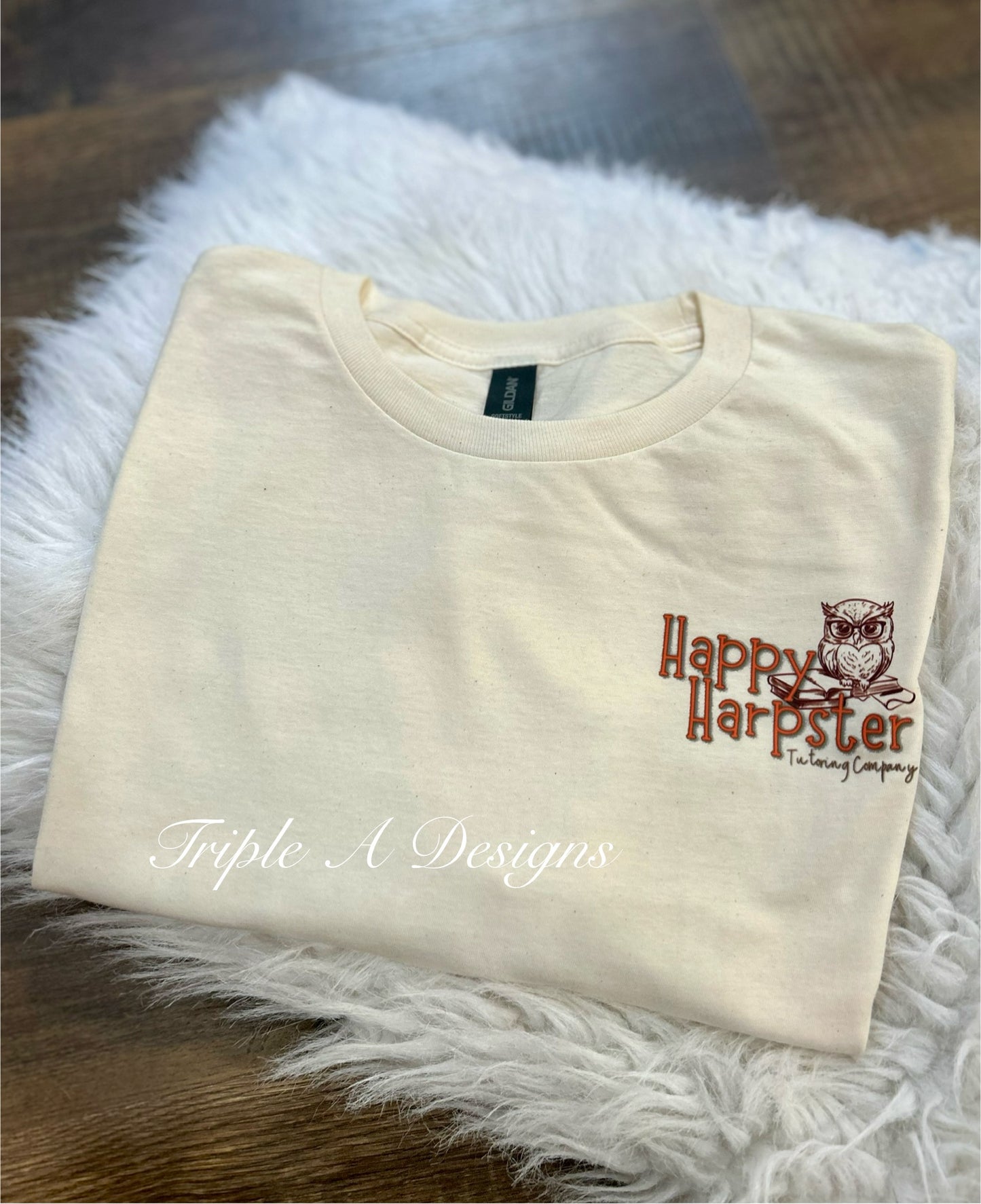 "Happy Harpster Tutoring Company" - Adult Short Sleeve Tee, Long Sleeve, Sweatshirt