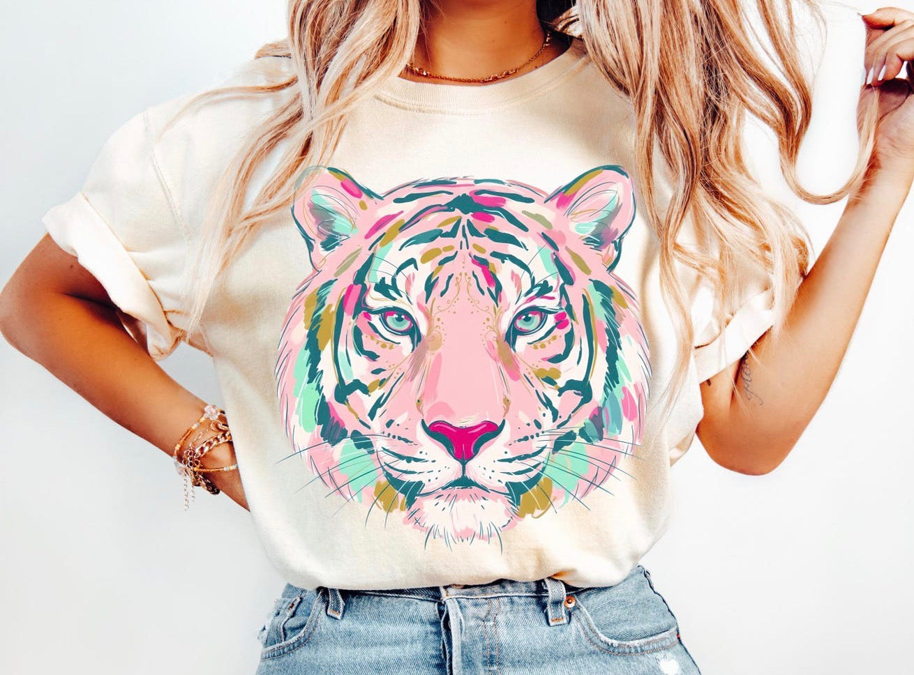 Brushstroke Tiger- DTF Transfer