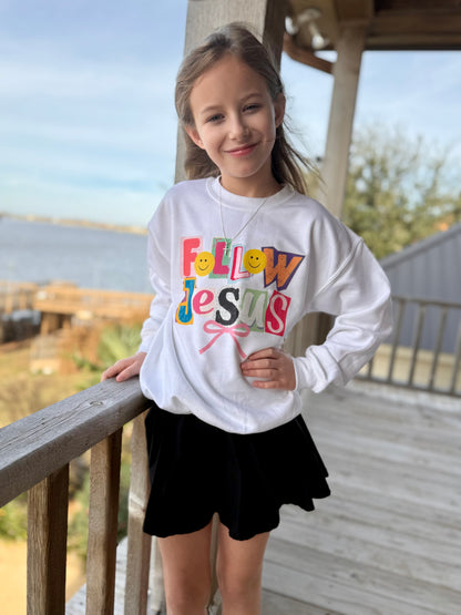 Follow Jesus Trendy Preppy Design - Short Sleeve Tee, Long Sleeve Tee, Sweatshirt