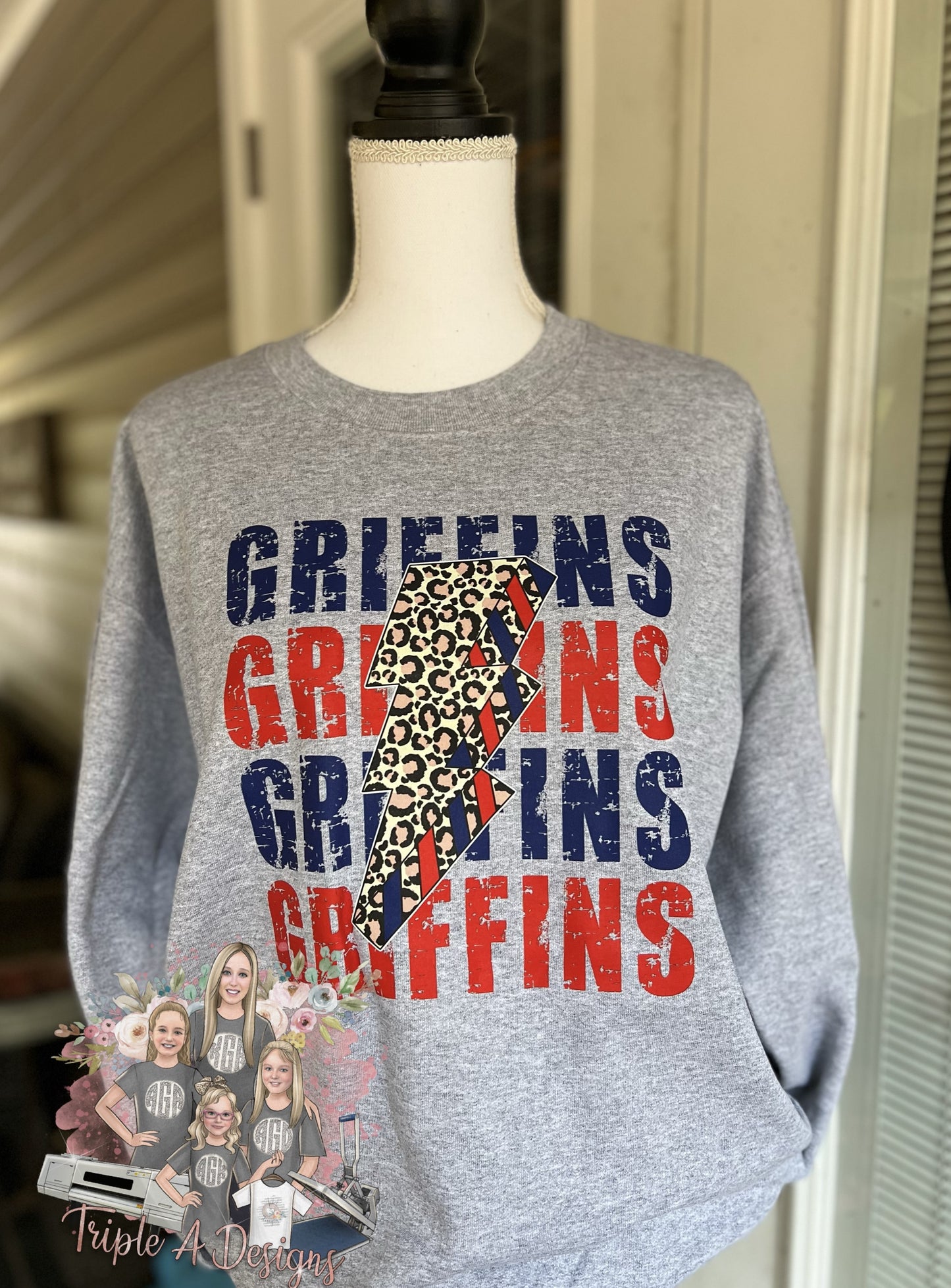 North Desoto Griffins Design 025-Short Sleeve Tee, Long Sleeve Tee, Sweatshirt, Hoodie