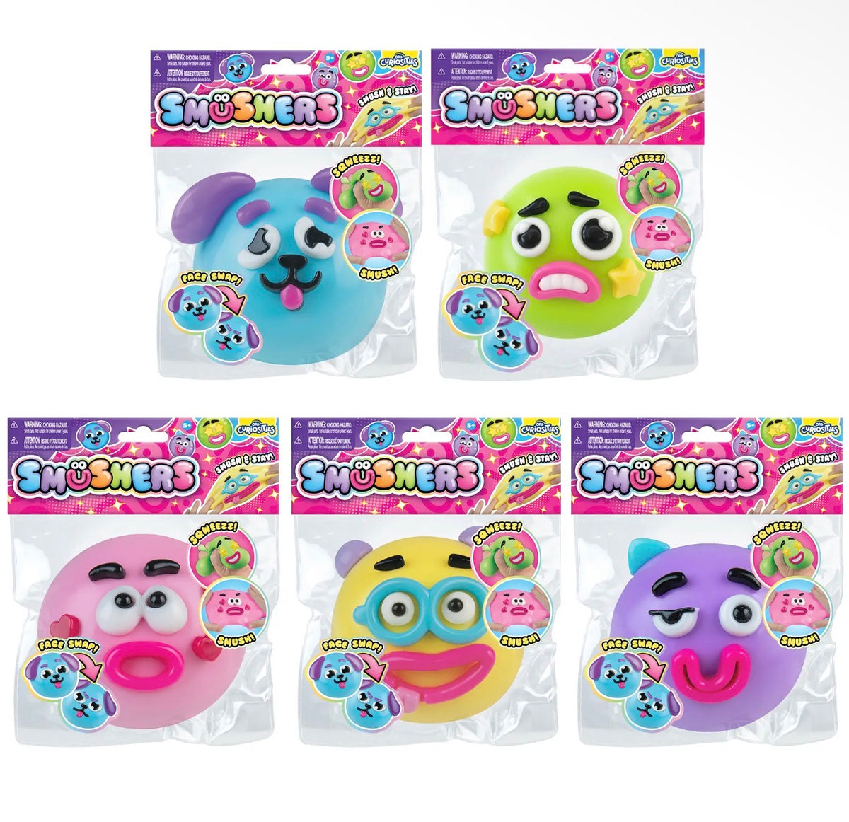 Smusher Squishy Faces -(ETA LATE OCTOBER/NOV)