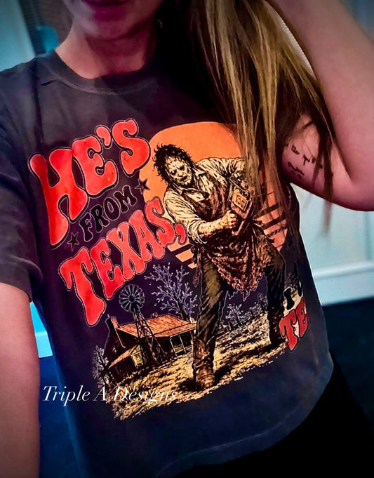 Hes from Texas I can Tell Shirt