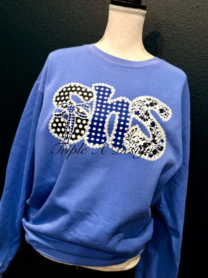 SHS Faux Lace Design-Short Sleeve Tee, Long Sleeve Tee, Sweatshirt