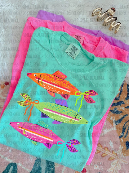 Colorful Fish- Comfort Colors Short Sleeve Tee & Tank