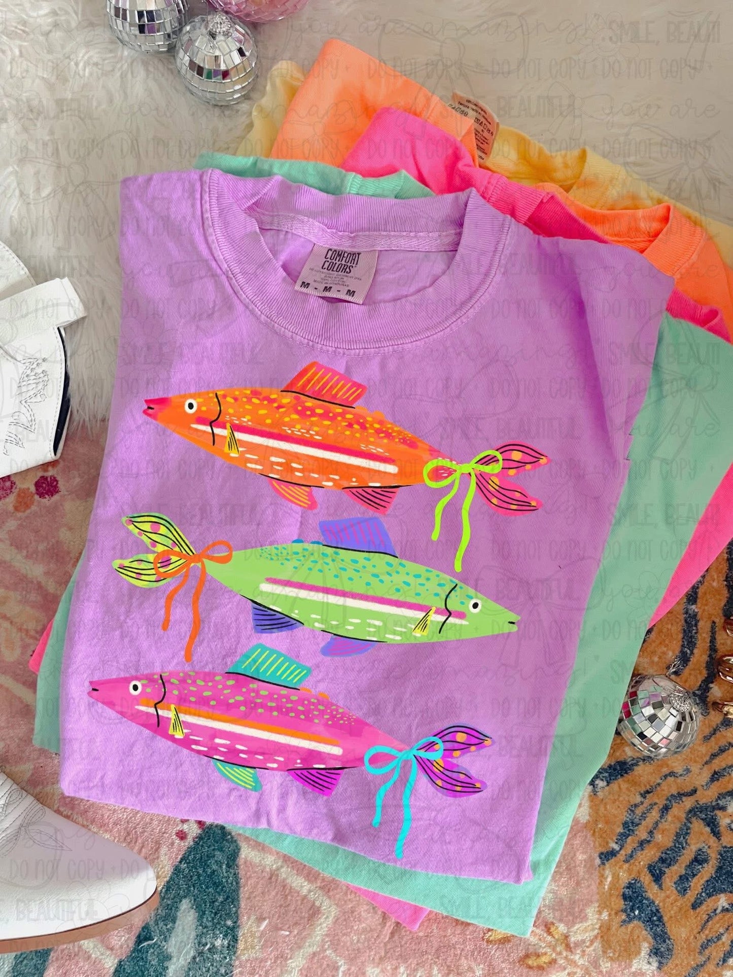 Colorful Fish- Comfort Colors Short Sleeve Tee & Tank