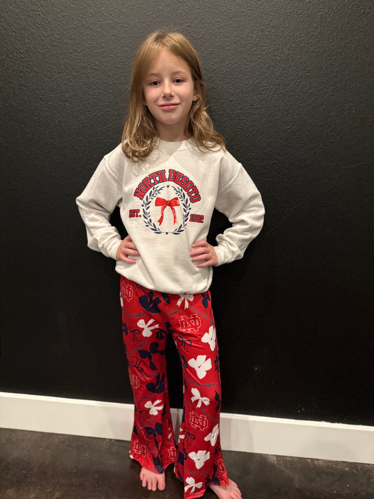 ND Coquette Bow Belle Red Pants-Ready for Pickup/RTS