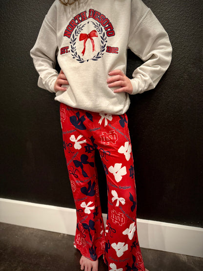ND Coquette Bow Belle Red Pants-Ready for Pickup/RTS