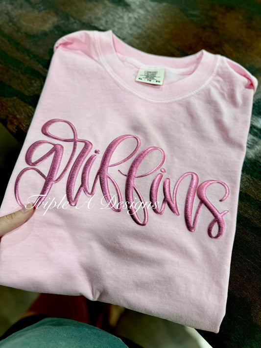 Griffins Pink Puff- Short Sleeve Tee, Long Sleeve Tee, Sweatshirt