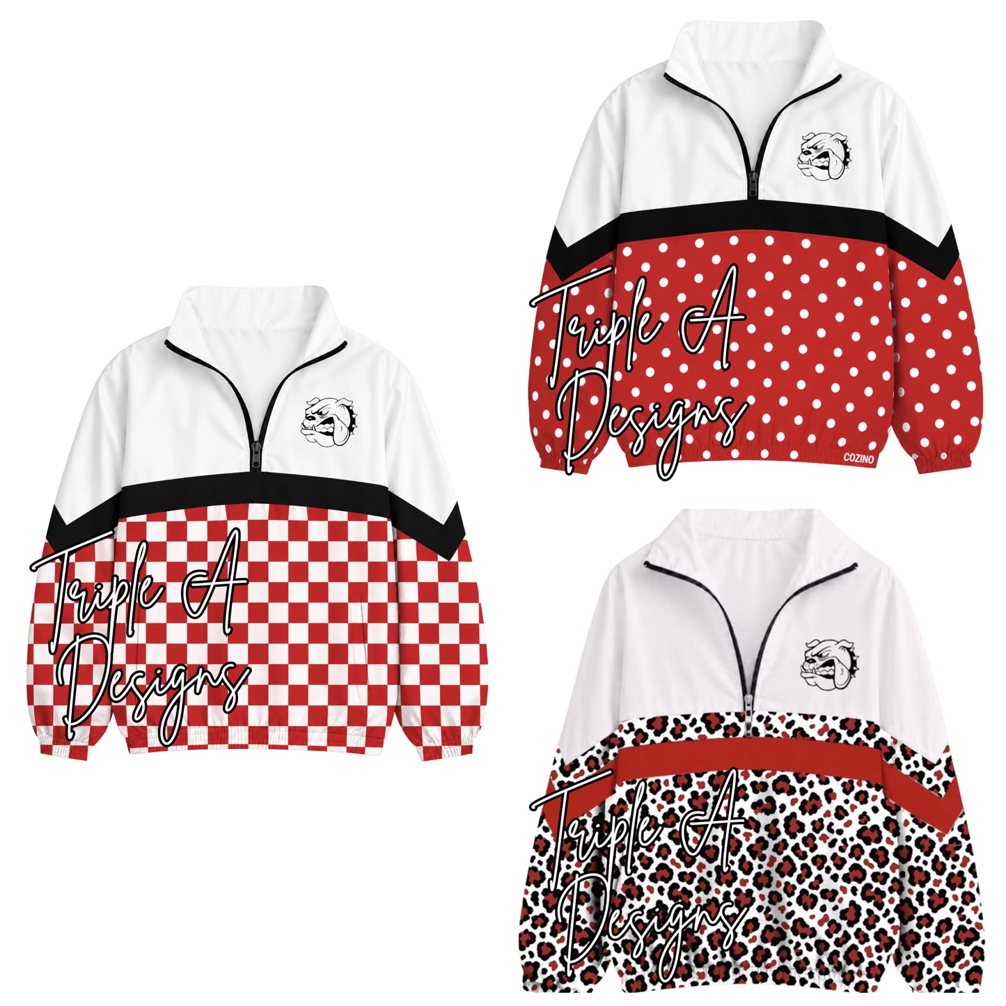 PRE-ORDER- Carthage Bulldog Logo Windbreaker Jackets***Ends May 30th***(TAT 4-6 weeks)