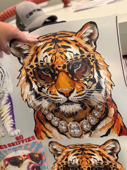 Glam Tiger Comfort Colors Tee