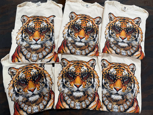 Glam Tiger Comfort Colors Tee