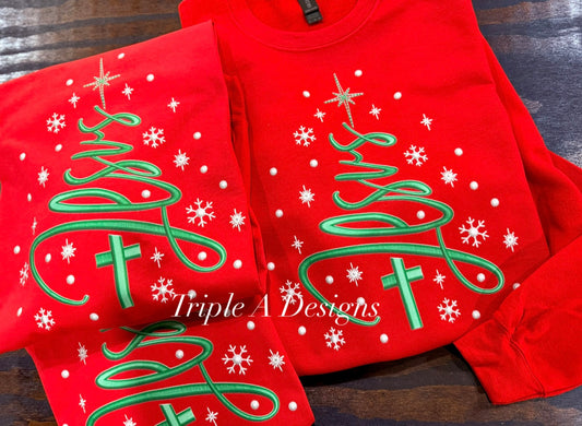 Jesus Christmas Tree- DTF Transfer