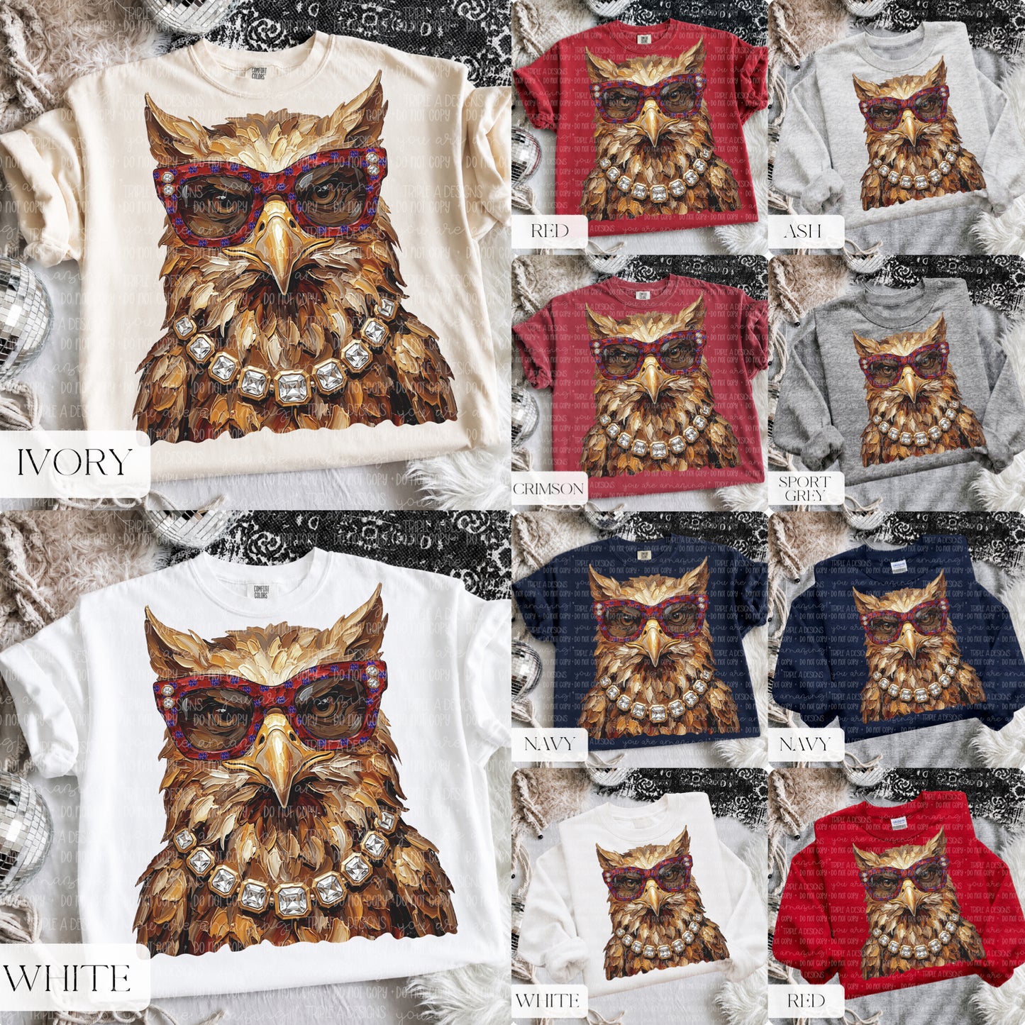 Glam Griffin w/ ND logo glasses- Short Sleeve Tee, Long Sleeve Tee, Sweatshirt