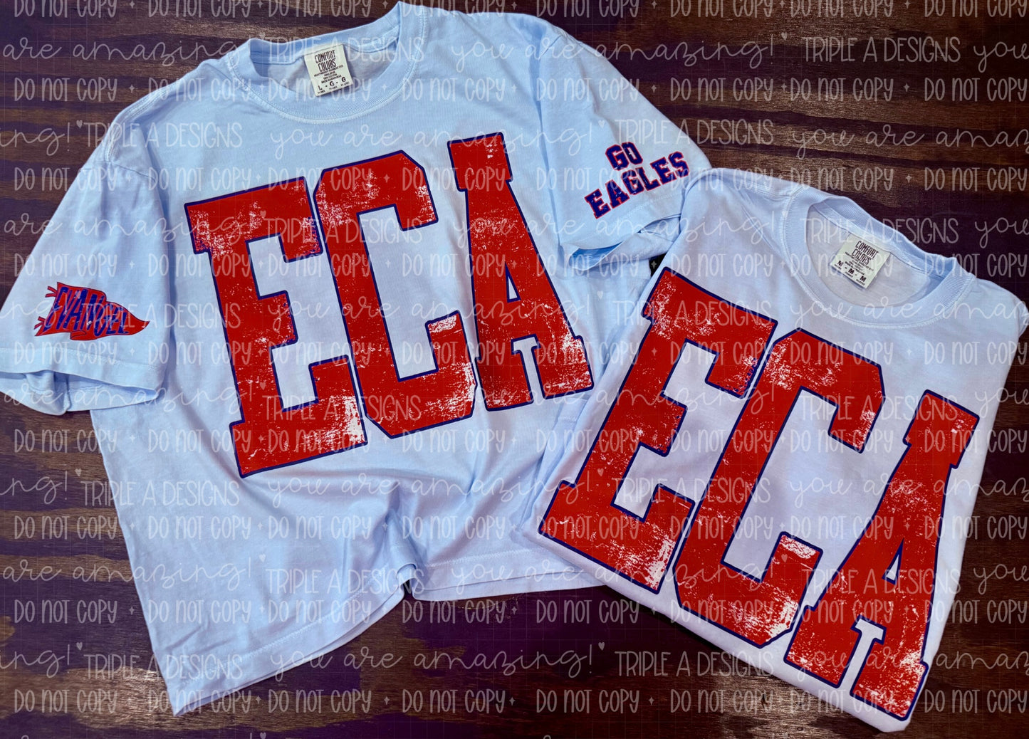 ECA/Go Eagles Short Sleeve Tee, Crop