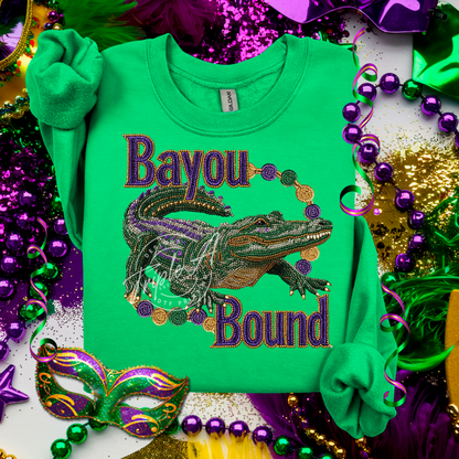 Bayou Bound Gator - DTF Transfer