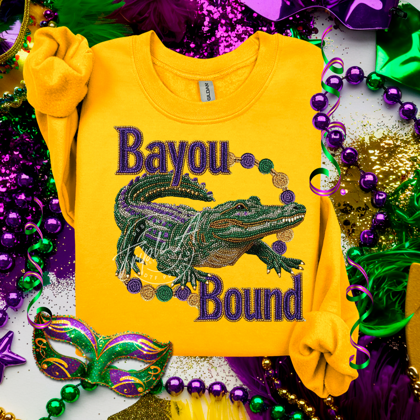 Bayou Bound Gator - DTF Transfer