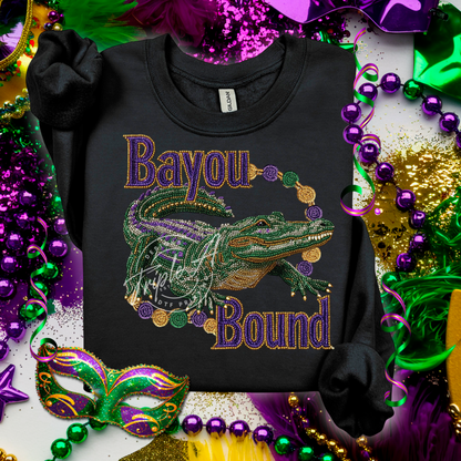 Bayou Bound Gator - DTF Transfer