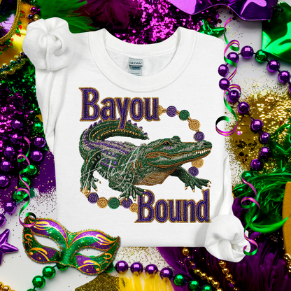 Bayou Bound Gator - DTF Transfer