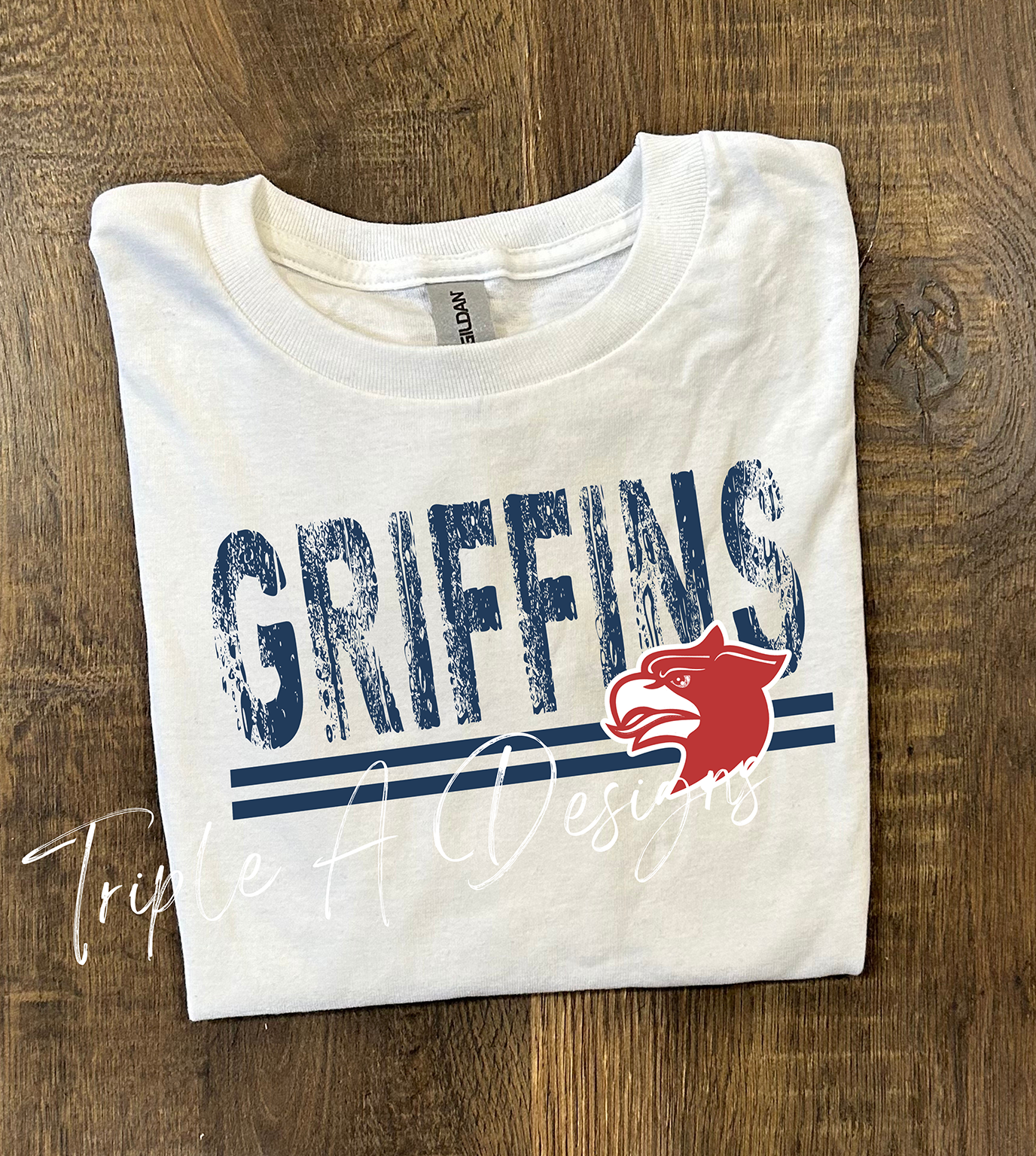 North Desoto Griffins Design 038-Short Sleeve Tee, Long Sleeve Tee