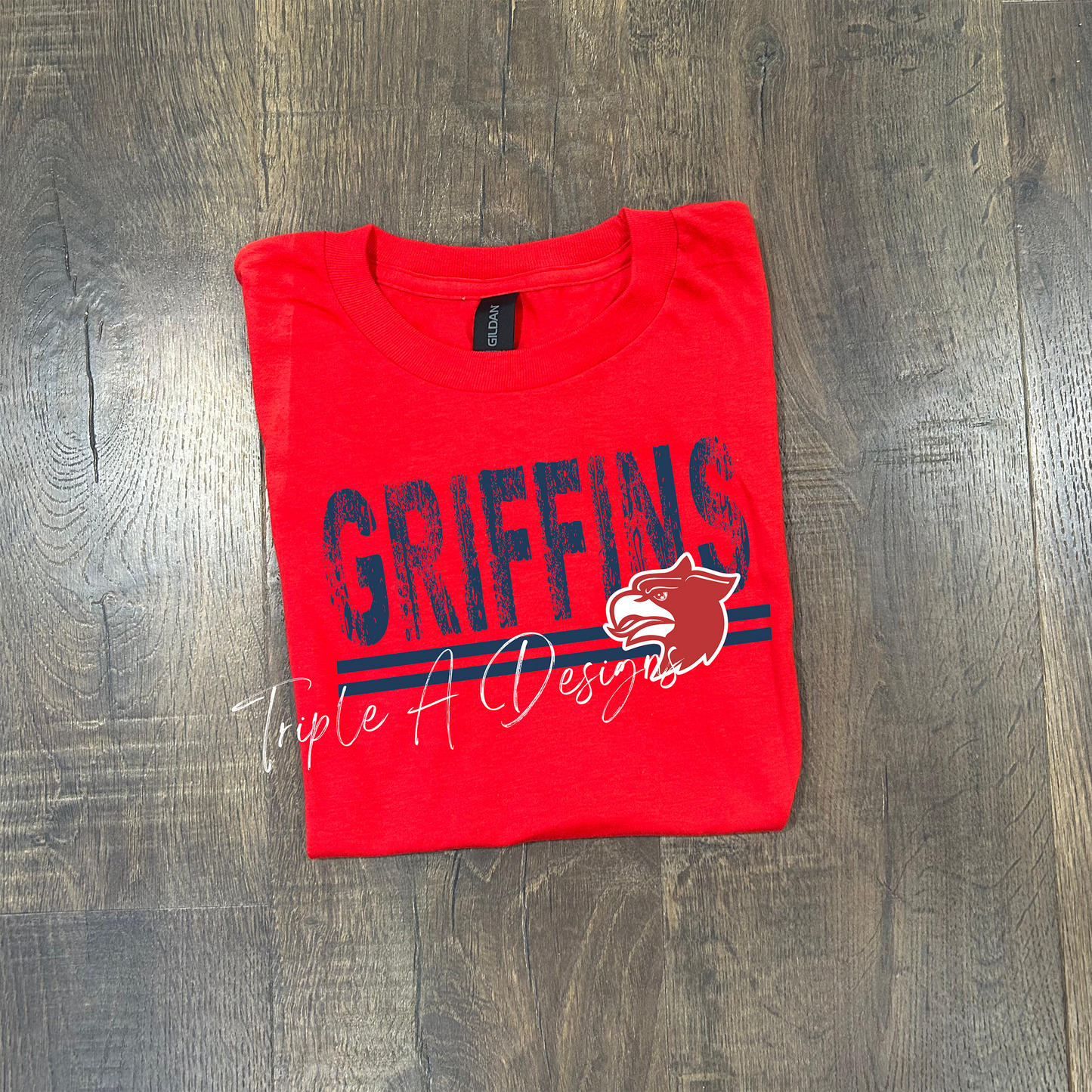 North Desoto Griffins Design 038-Short Sleeve Tee, Long Sleeve Tee