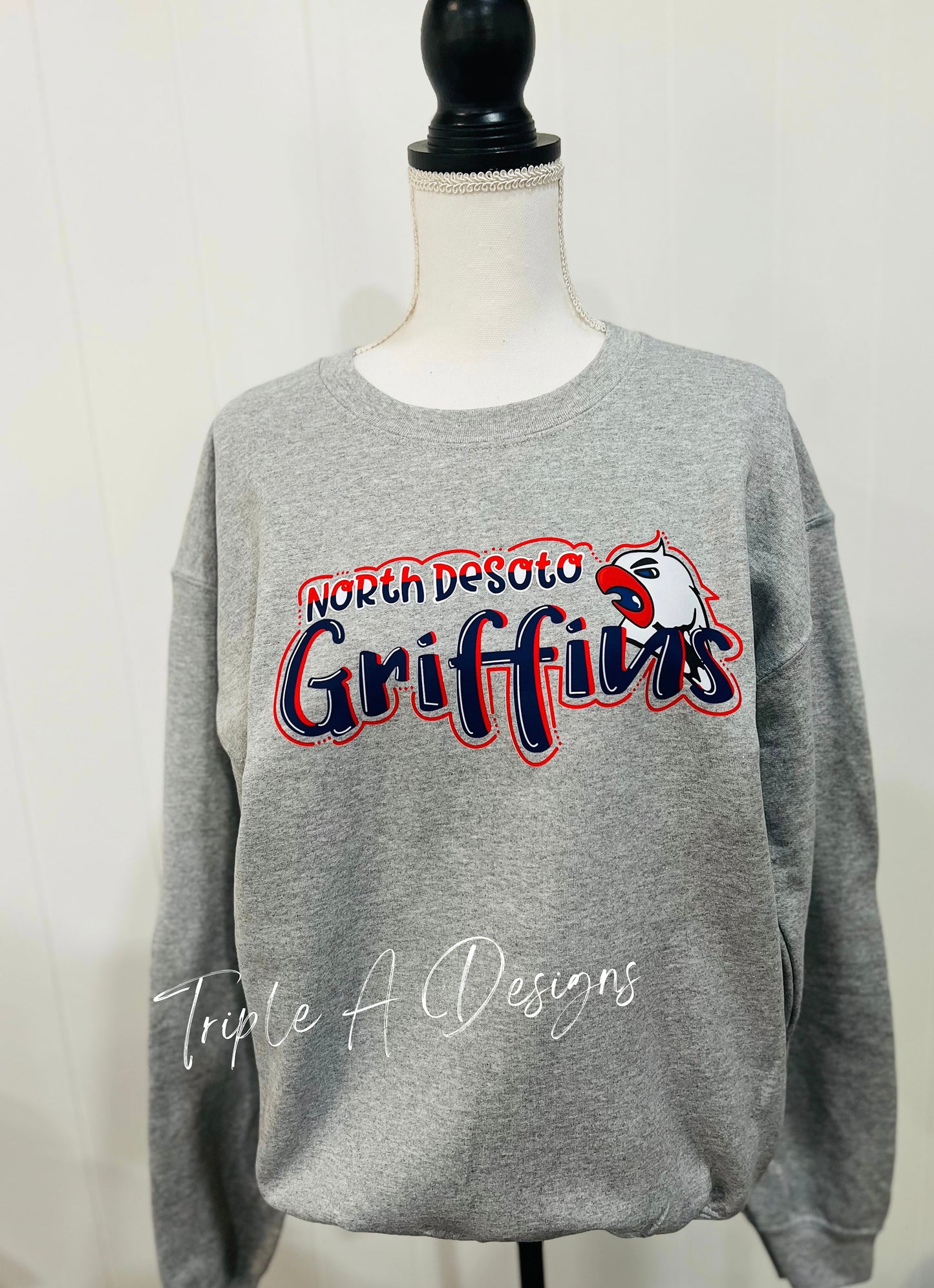 North Desoto Griffins Design 002-Short Sleeve Tee, Long Sleeve Tee, Sweatshirt, Hoodie