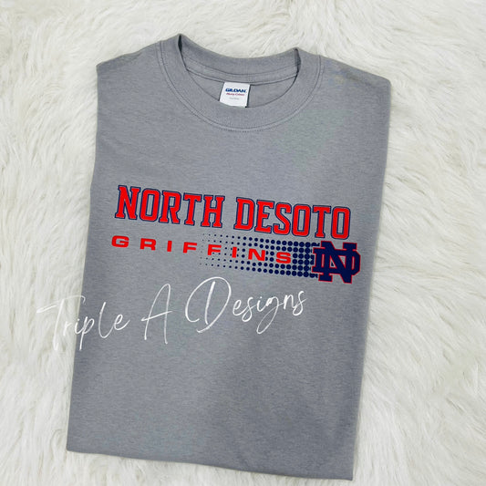 North Desoto Griffins Design 005- Short Sleeve Tee