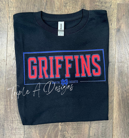 North Desoto Griffins Design 018- Short Sleeve Tee