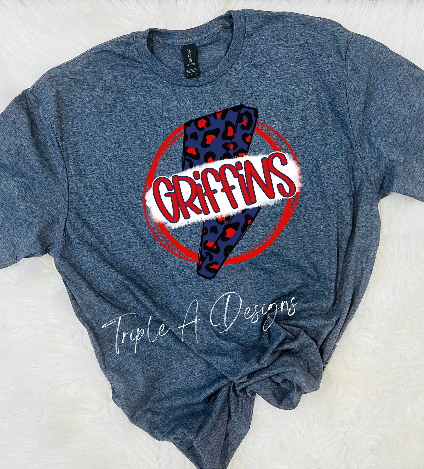 North Desoto Griffins Design 031-Short Sleeve Tee, Long Sleeve Tee