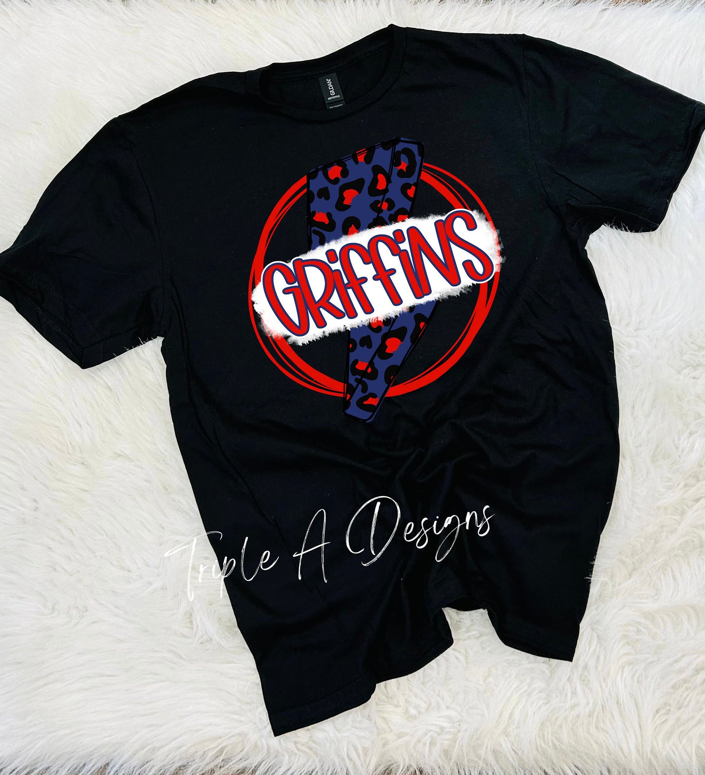 North Desoto Griffins Design 031-Short Sleeve Tee, Long Sleeve Tee