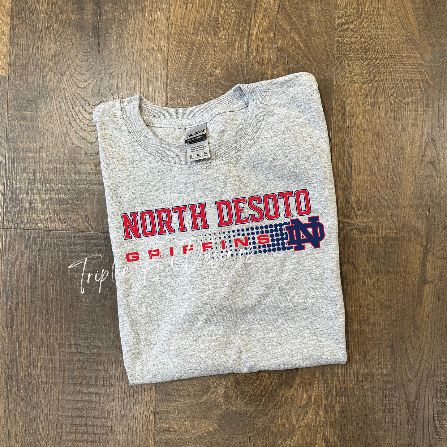 North Desoto Griffins Design 005- Short Sleeve Tee, Long Sleeve Tee