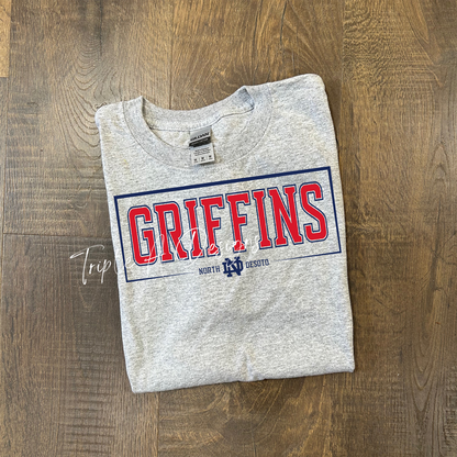 North Desoto Griffins Design 018- Short Sleeve Tee