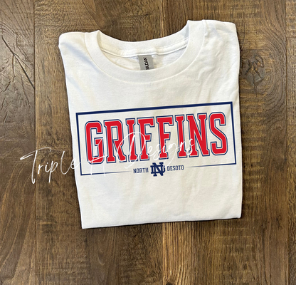 North Desoto Griffins Design 018- Short Sleeve Tee