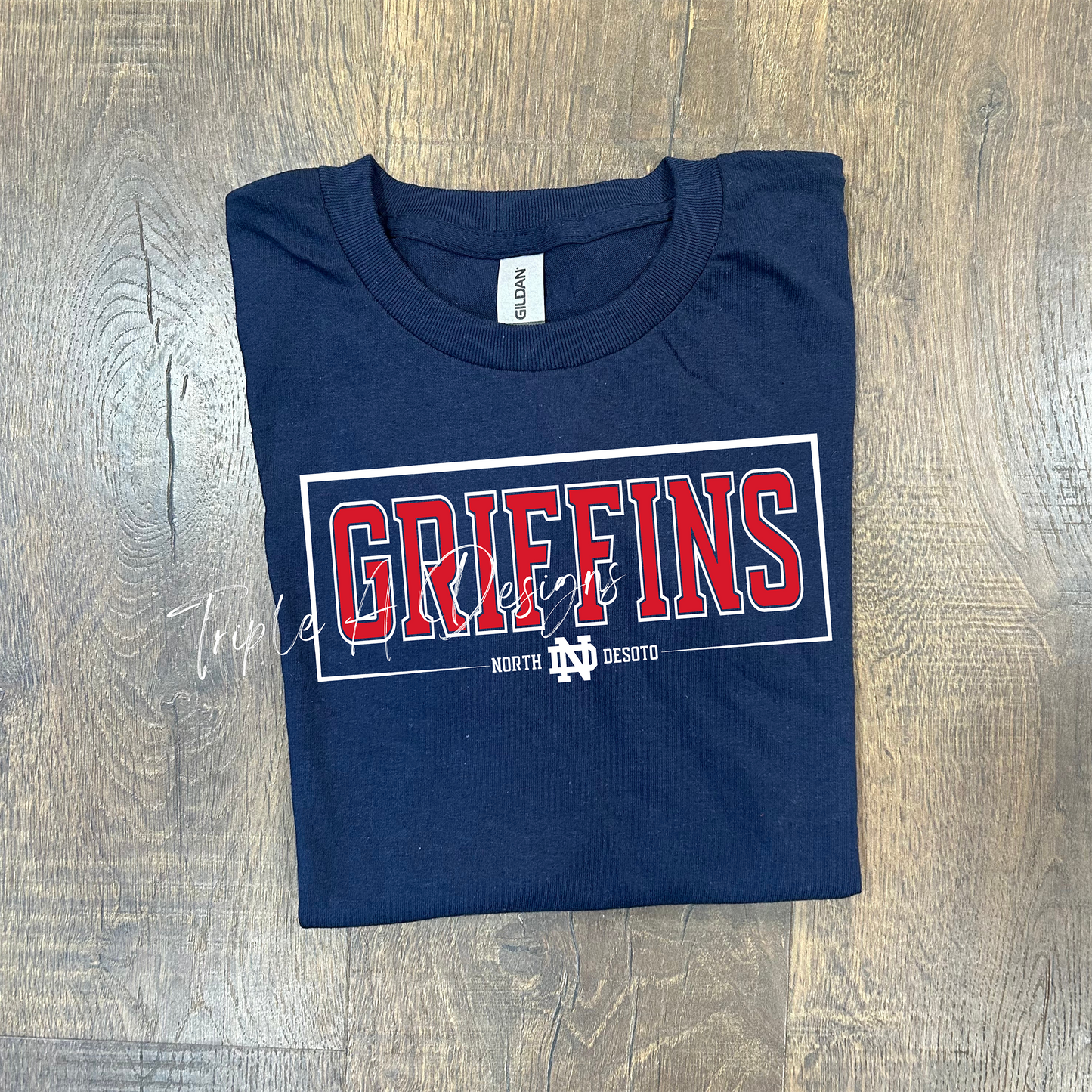 North Desoto Griffins Design 018- Short Sleeve Tee