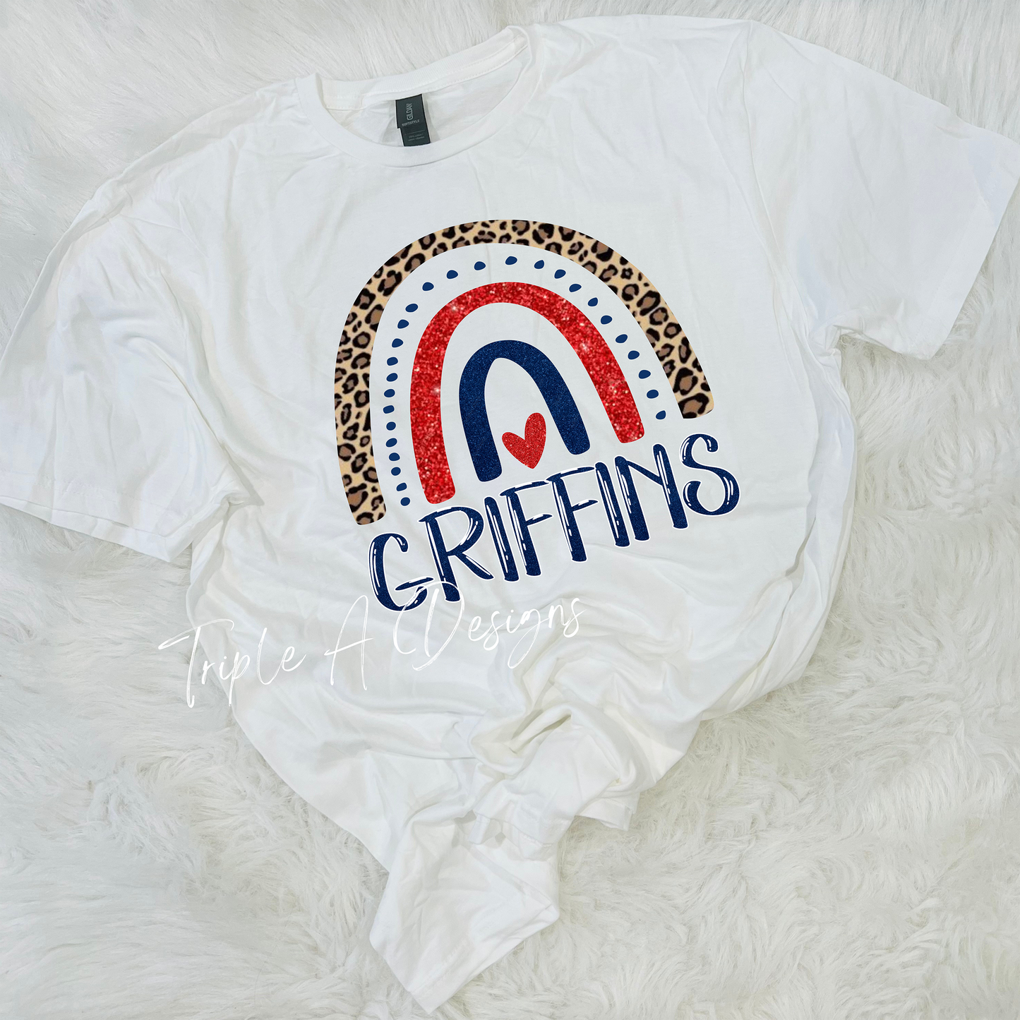 North Desoto Griffins Design 041-Short Sleeve Tee, Long Sleeve Tee