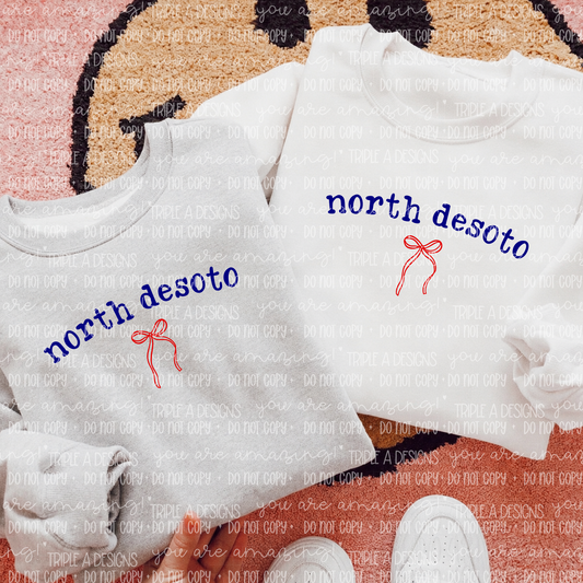 North Desoto Coquette Design- Short Sleeve Tee, Long Sleeve Tee, Sweatshirt