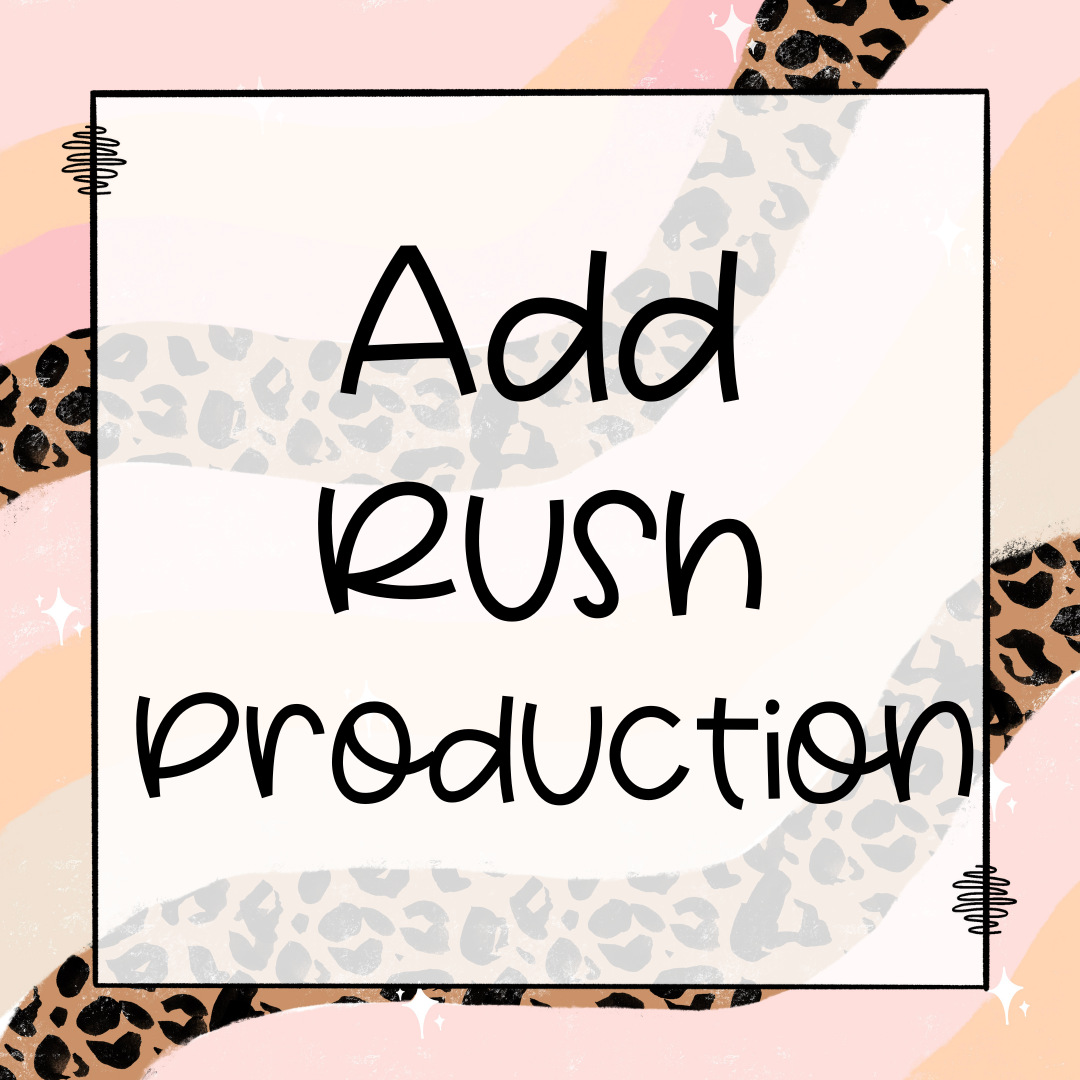 RUSH PRODUCTION **THIS ORDER** SAME DAY/1 BUSINESS DAY