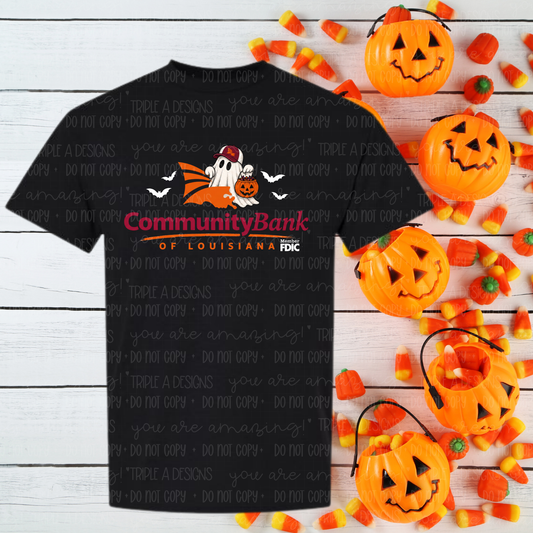 Community Bank of LA-Halloween Shirt-***DEADLINE Oct 2nd, ETA Week of Oct 10th ***