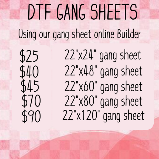 Custom DTF Gang Sheets - Online Builder