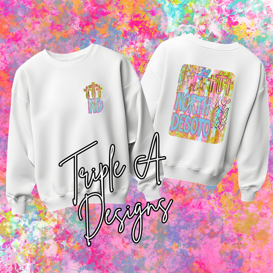 North Desoto Trendy Preppy Cross Design - Short Sleeve Tee, Long Sleeve Tee, Sweatshirt