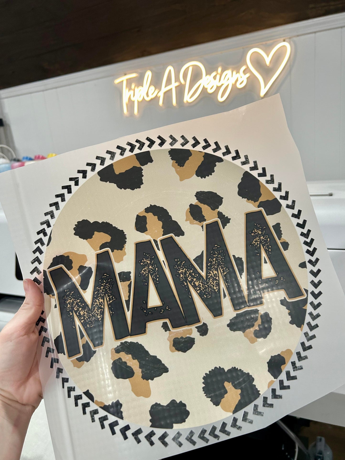 MAMA Leopard Print - DTF Transfer