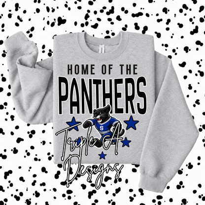 Home of the Panthers- Short Sleeve Tee, Long Sleeve Tee, Sweatshirt